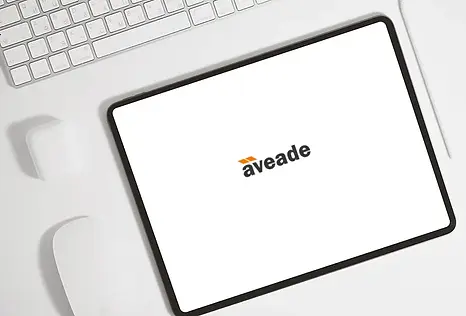 Product Support - Tablet with Aveade logo