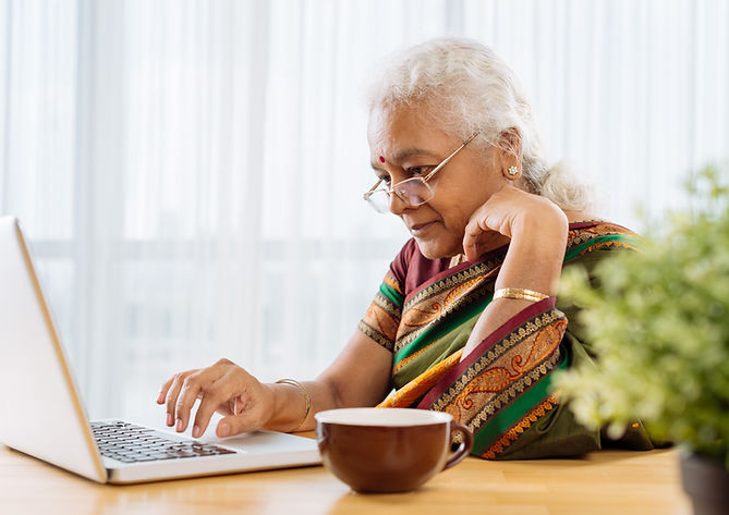Customer shopping online
