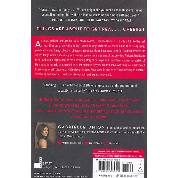 Summary of We're Going to Need More Wine : Stories That Are Funny,  Complicated, and True by Gabrielle Union (Paperback) 